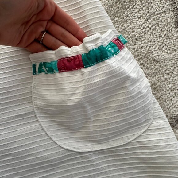 Vintage 70s Handmade Tennis Sundress Tenniscore Meets Retro Chic - Picture 9 of 10